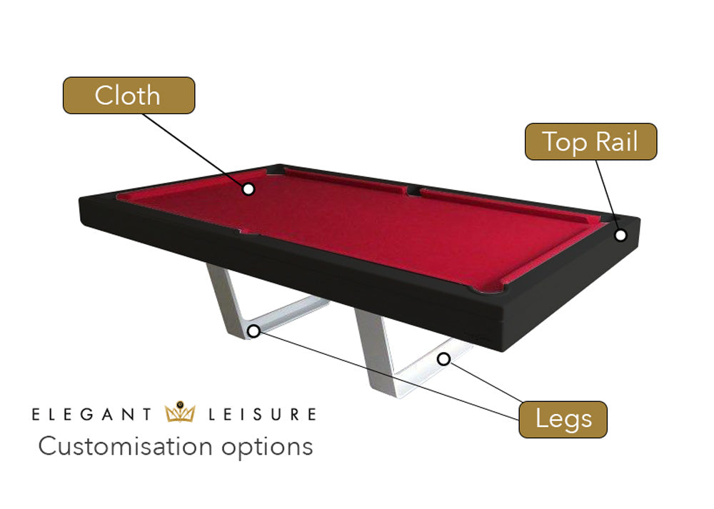 Try our 3D design service to bring your ideal pool table, pool table diner or pool dining table to life!