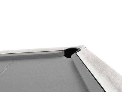 Urban Grey Outdoor Pool Table corner pocket detail