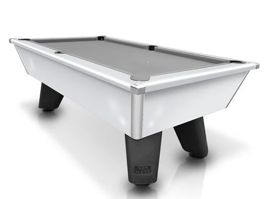 White Pool Table with grey cloth