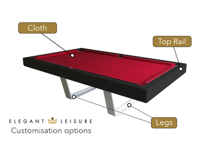 Try our 3D design service to bring your ideal pool table, pool table diner or pool dining table to life!