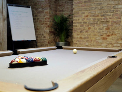 Stunning Luxury Air Pool table Natural Oak finish.