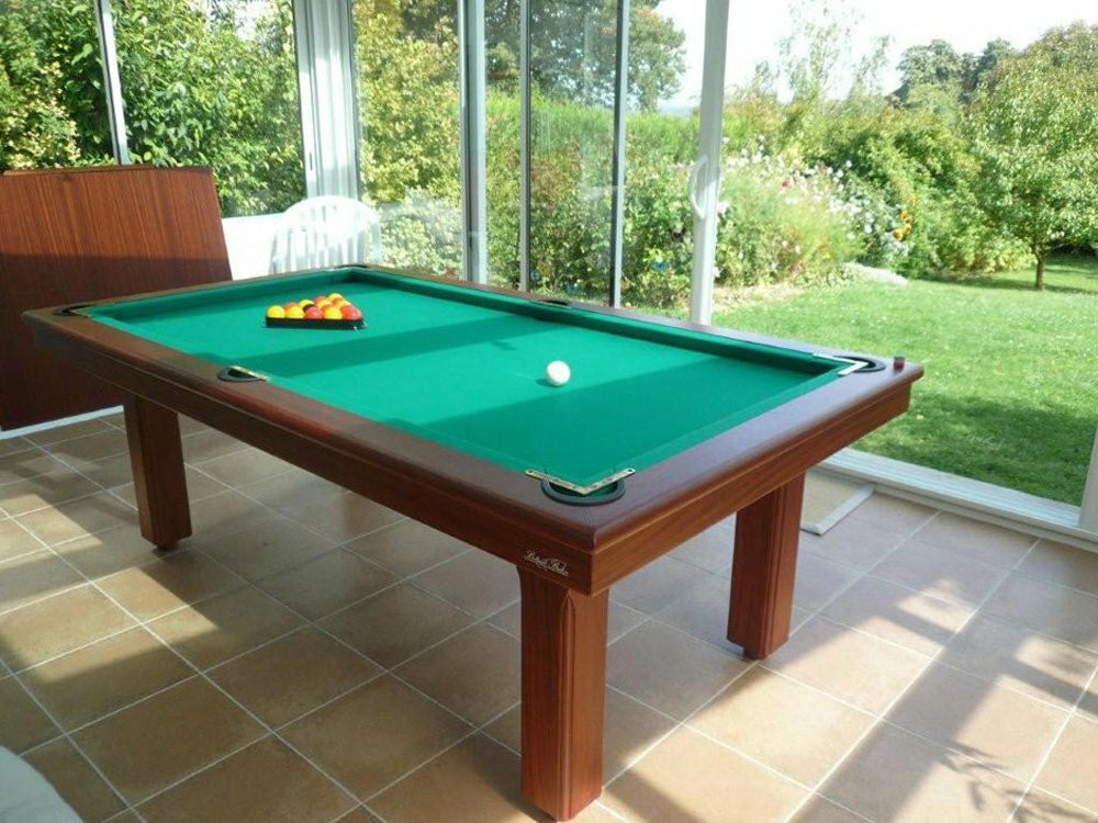 Orion 7ft pool table, in medium wood finish with green cloth
