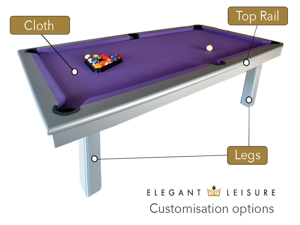 Use our 3D design service to view the pool table, pool dining table or pool table diner of your dreams!