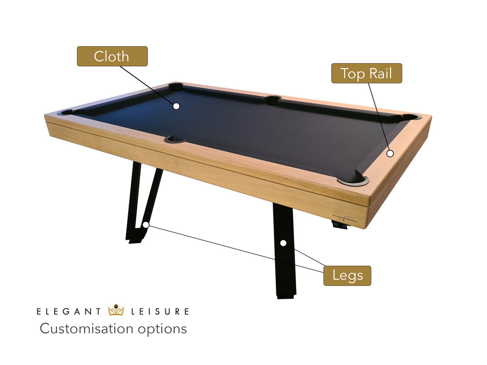 Use our 3D design service to bring your perfect pool table to life!