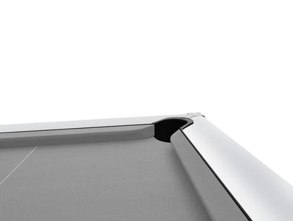 7ft White outdoor pool table corner pocket section