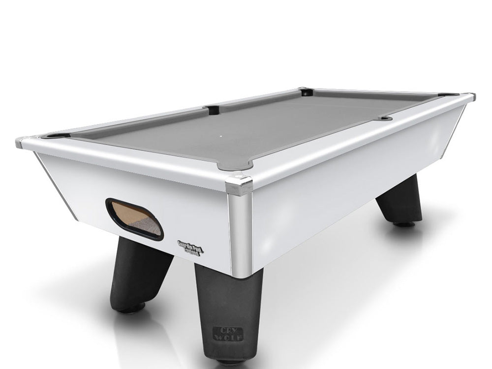 7ft White outdoor pool table