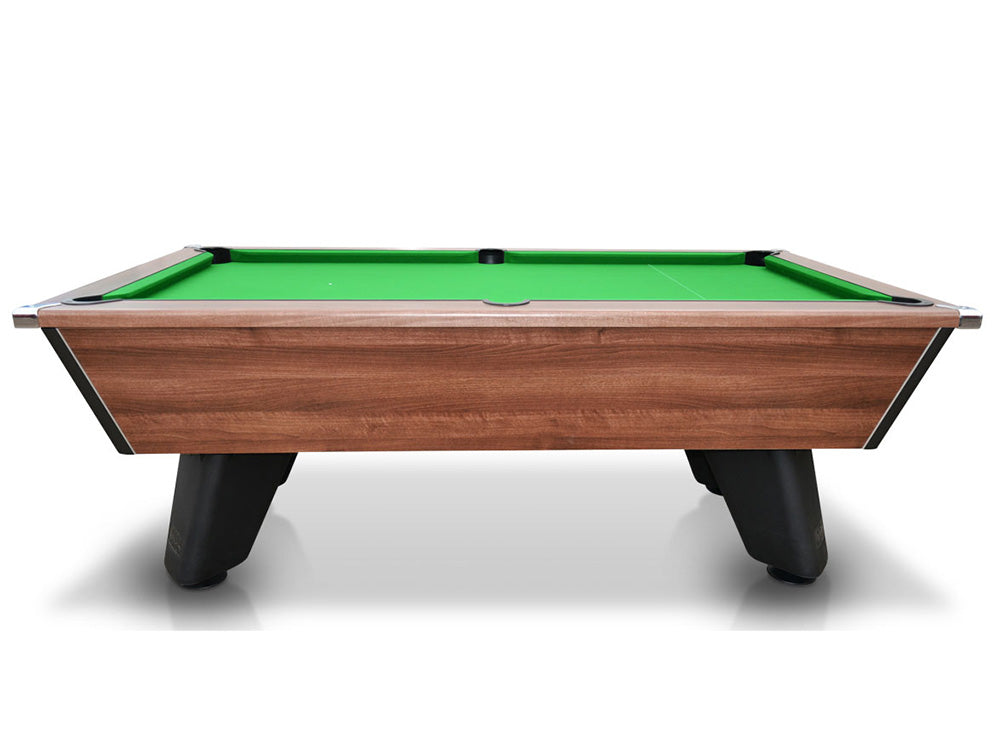 Dark Walnut 7ft Outdoor Pool Table profile view