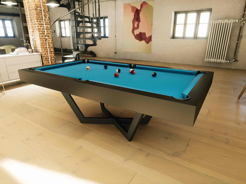 Luxury Prism pool table, black pool table